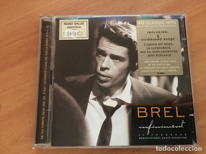 CDs de m&uacute;sica: JACQUES BREL (INFINIMENT ) 2 CD 40 TRACK (CDI17) - Foto 1