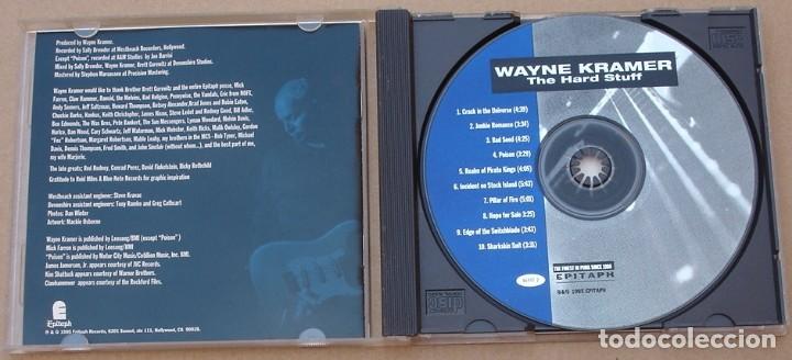 CDs de m&uacute;sica: WAYNE KRAMER - THE HARD STUFF (CD) 1995 -10 TEMAS - USA - Foto 2