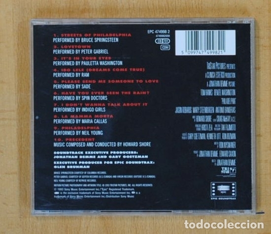 CDs de m&uacute;sica: VARIOS - PHILADELPHIA - BSO - CD - Foto 2