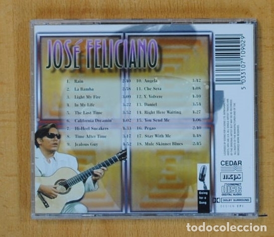 CDs de Música: JOSE FELICIANO - JOSE FELICIANO - CD - Foto 2 - 132060623