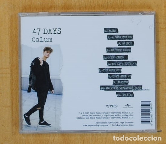 CDs de m&uacute;sica: CALUM - 47 DAYS - CD - Foto 2