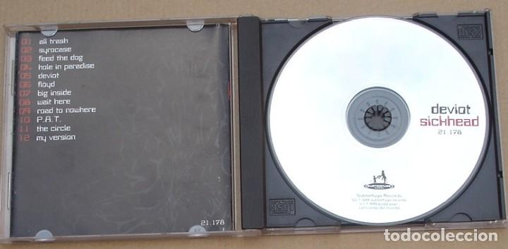 CDs de m&uacute;sica: DEVIOT - SICKHEAD (CD) 1999 - 12 TEMAS - SUBTERFUGE - Foto 2