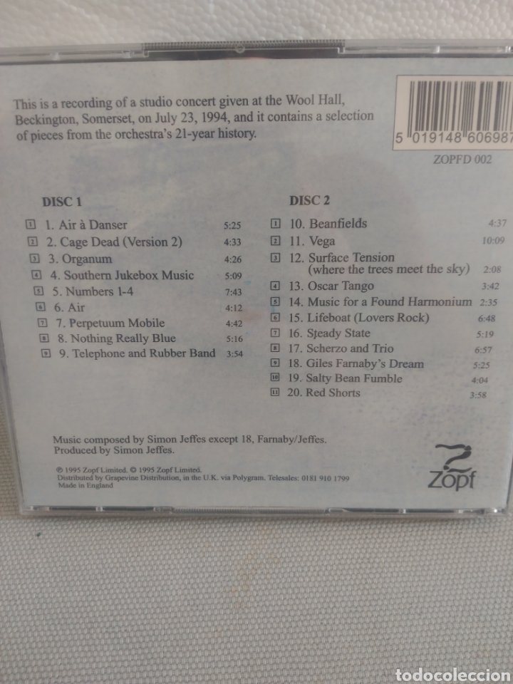 CDs de m&uacute;sica: Peguin cafe orchestra. Concert program. 2 CD - Foto 2