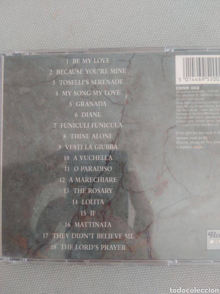 CDs de m&uacute;sica: Mario lanza. Be my love - Foto 2