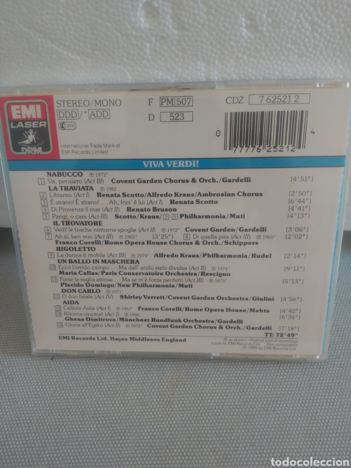 CDs de m&uacute;sica: Viva verdi! - Foto 2