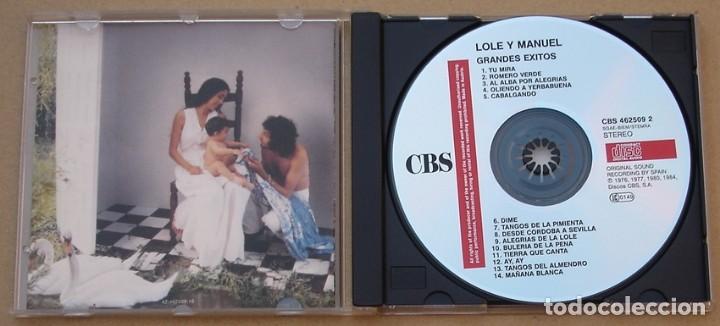 CDs de m&uacute;sica: LOLE Y MANUEL - GRANDES EXITOS (CD) 1988 - 14 TEMAS - SIN CODIGO DE BARRAS - Foto 2