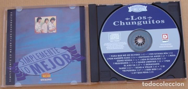 CDs de m&uacute;sica: LOS CHUNGUITOS - SIMPLEMENTE LO MEJOR (CD) 1996 - 14 TEMAS - Foto 2
