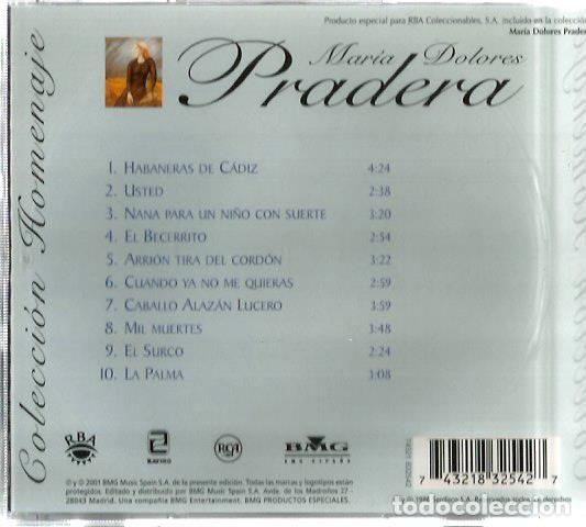 CDs de m&uacute;sica: CD MARIA DOLORES PRADERA :  REVERDECER - Foto 2