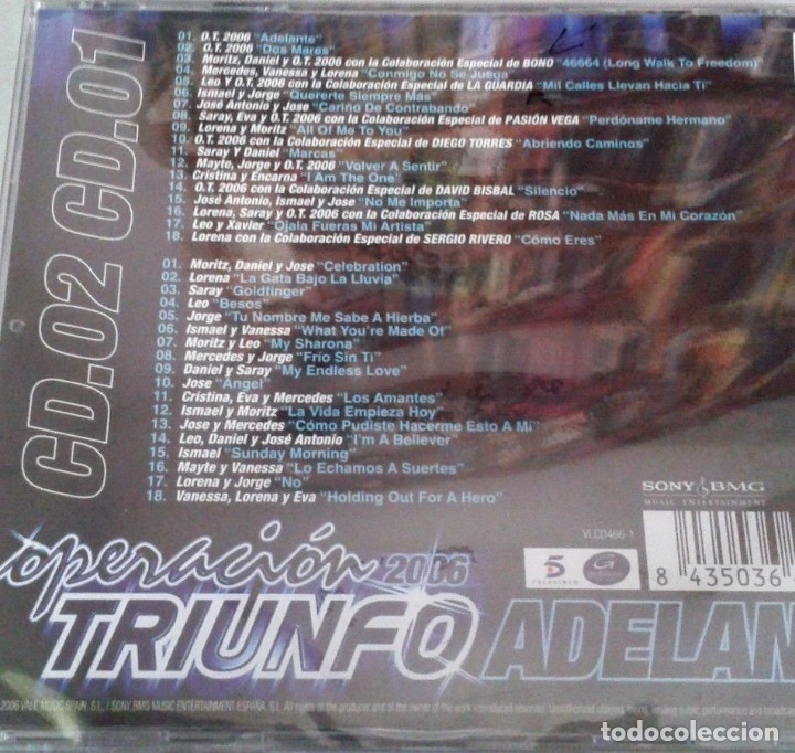 CDs de m&uacute;sica: Operaci&oacute;n Triunfo - Adelante - 2xCD - Foto 2