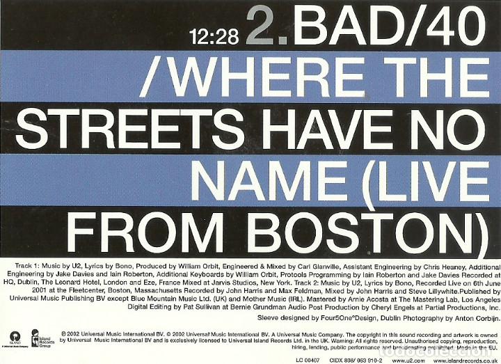 CDs de m&uacute;sica: U2 -ELECTRICAL STORM- CD SINGLE - Foto 2