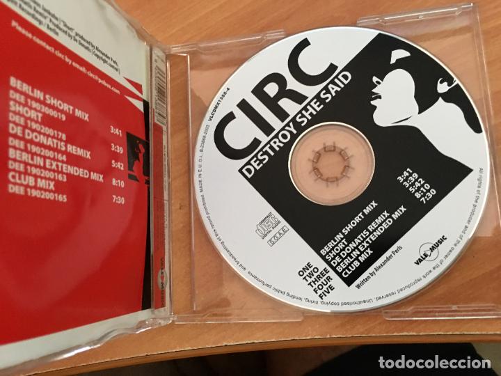CDs de m&uacute;sica: CIRC (DESTROY SHE SAID) CD 5 TRACK (CDI18) - Foto 2