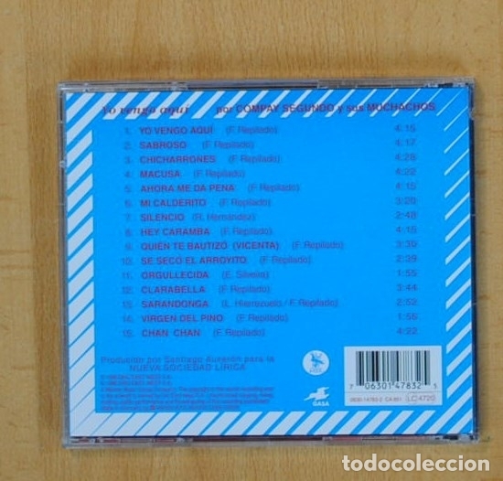 CDs de m&uacute;sica: COMPAY SEGUNDO - YO VENGO AQUI - CD - Foto 2