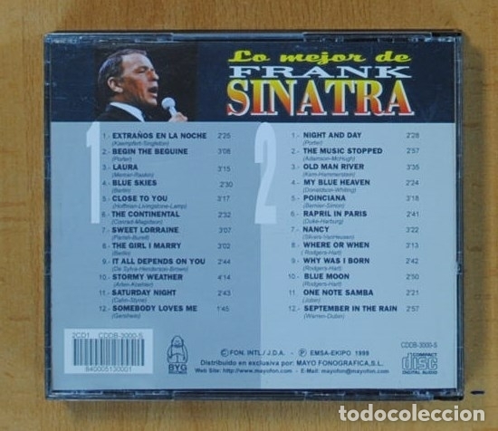 CDs de m&uacute;sica: FRANK SINATRA - LO MEJOR DE FRANK SINATRA - 2 CD - Foto 2