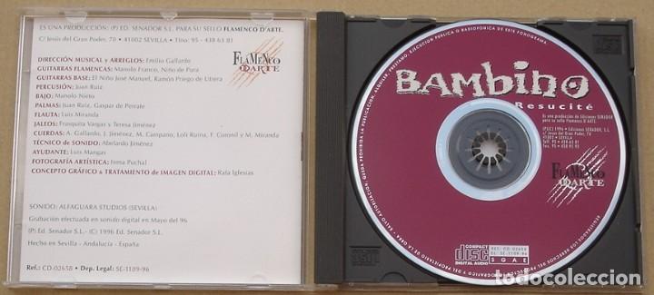 CDs de m&uacute;sica: BAMBINO - RESUCIT&Eacute; (CD) 1996 - 10 TEMAS - Foto 2