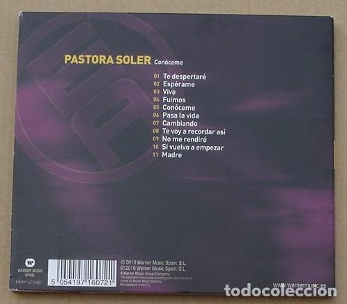 CDs de m&uacute;sica: PASTORA SOLER - CON&Oacute;CEME (CD DIGIPAK) 2016 - 11 TEMAS - Foto 3