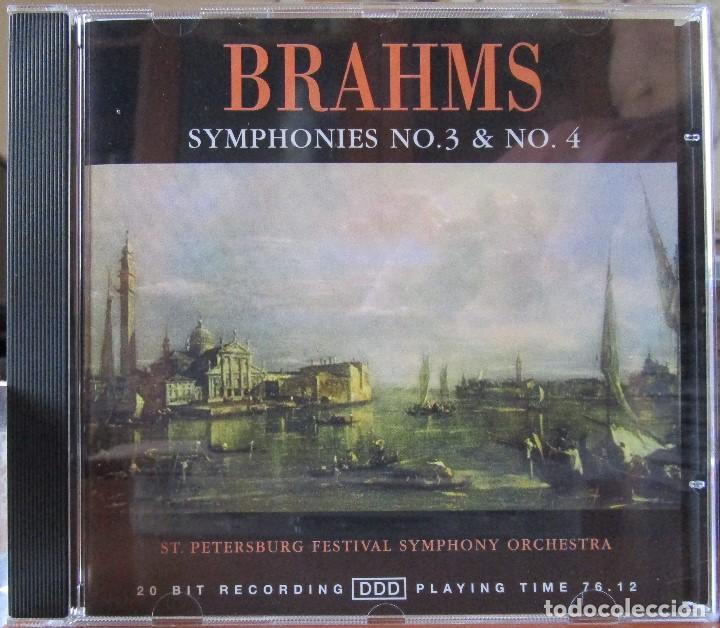 CDs de m&uacute;sica: BRAHMS - SYMPHONY N&ordm; 3 & 4. CD - Foto 1