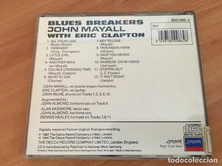 CDs de m&uacute;sica: BLUES BREAKERS JOHN MAYALL ERIC CLAPTON CD 12 TRACK  (CDI19) - Foto 3