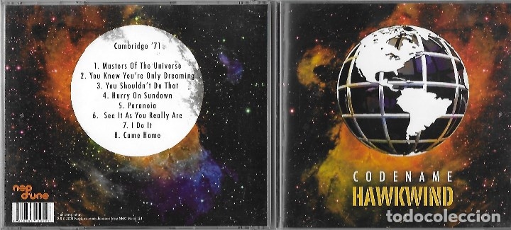 CDs de m&uacute;sica: HAWKWIND: CODENAME HAWKWIND. GRAN HARD PROGRESIVO ESPACIAL. GRABADO EN DIRECTO EN CAMBRIDGE EN 1971 - Foto 1