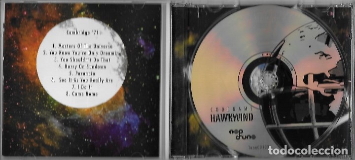 CDs de m&uacute;sica: HAWKWIND: CODENAME HAWKWIND. GRAN HARD PROGRESIVO ESPACIAL. GRABADO EN DIRECTO EN CAMBRIDGE EN 1971 - Foto 2