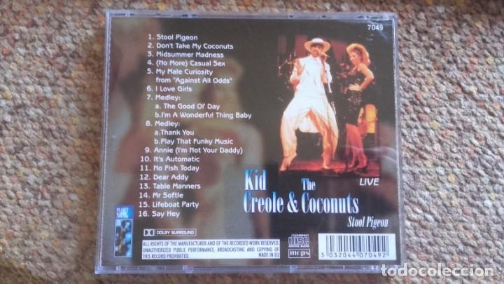 CDs de m&uacute;sica: kid creole & the coconuts , stool pigeon live , cd estado impecable - Foto 2