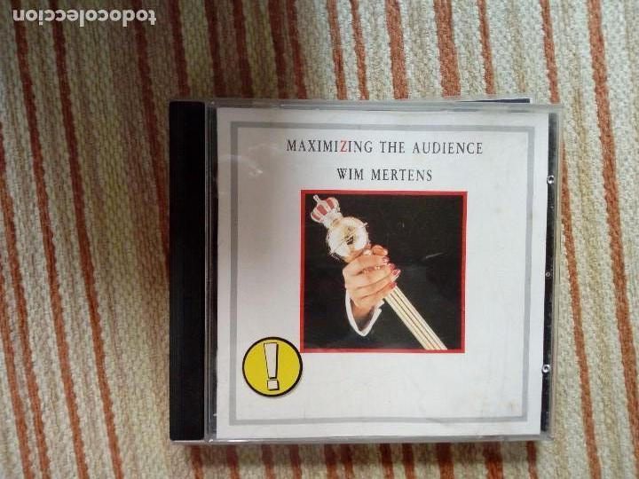 CDs de m&uacute;sica: Wim mertens cd maximizing the audience - Foto 1