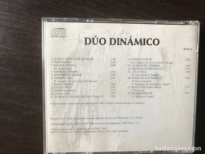 CDs de m&uacute;sica: D&uacute;o Din&aacute;mico. - Foto 2