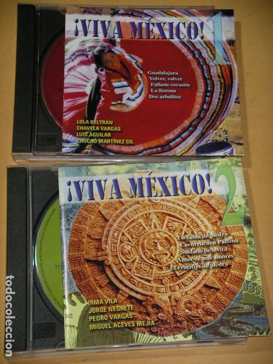 CDs de m&uacute;sica: Viva M&eacute;xico 1 y 2, dos CD, doble - Foto 1