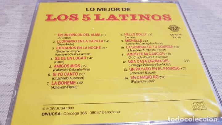 CDs de Música: LO MEJOR DE LOS CINCO LATINOS / CD - PERFIL / 14 TEMAS / PRECINTADO. - Foto 2 - 133958098