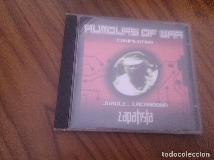 Music CDs: RUMOURS OF WAR. COMPILATION. ZAPATISTA. CD CON 12 BANDAS DISTINTAS. BUEN ESTADO. ALGO RARO