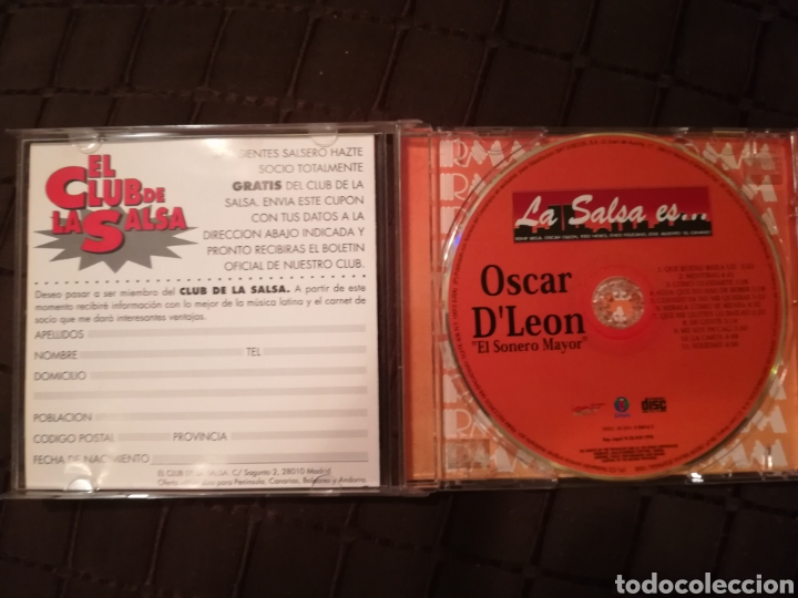 CDs de m&uacute;sica: CD Oscar dleon - Foto 3