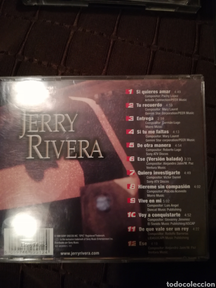 CDs de m&uacute;sica: CD Jerry rivera - Foto 2