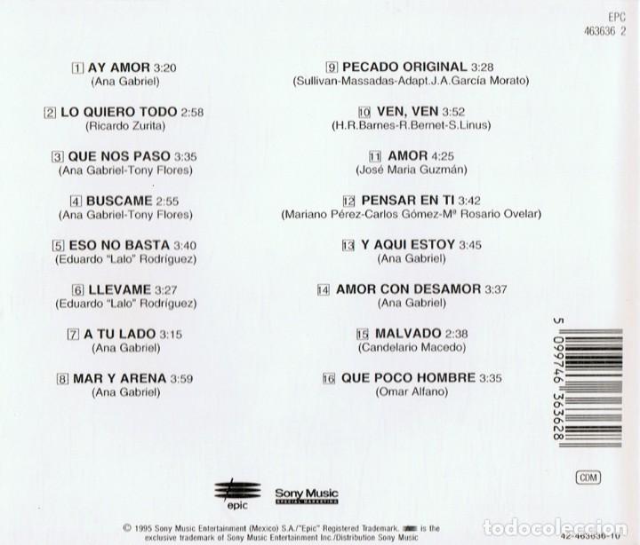 CDs de m&uacute;sica: ANA GABRIEL (CD) - Foto 2
