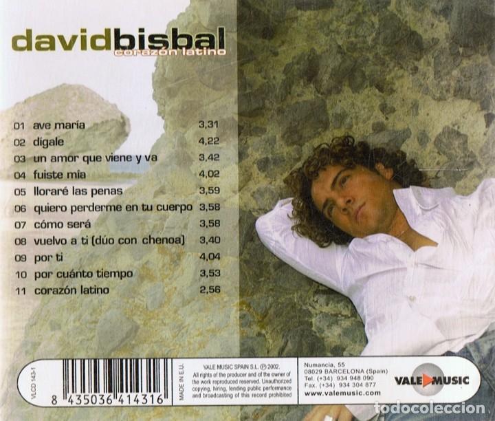 CDs de m&uacute;sica: DAVID BISBAL &uml;CORAZ&Oacute;N LATINO&uml; (CD) - Foto 2