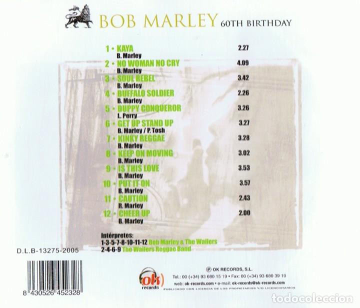 CDs de m&uacute;sica: BOB MARLEY 60TH BIRTHDAY (CD) - Foto 2