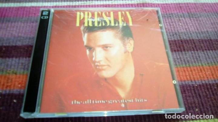 CDs de m&uacute;sica: elvis presley-the all time greatest hits-doble ORIGINAL CD- 45 temas