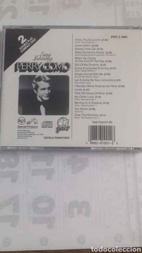 CDs de m&uacute;sica: Perry Como. Easy Listening - Foto 2