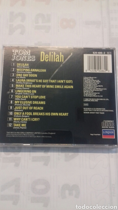 CDs de m&uacute;sica: Tom Jones. Delilah - Foto 2