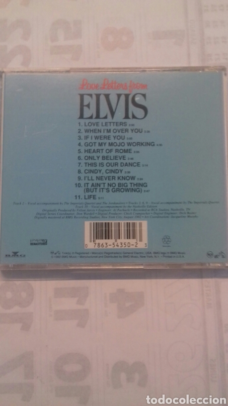 CDs de m&uacute;sica: Elvis Presley. Love Letters From - Foto 2
