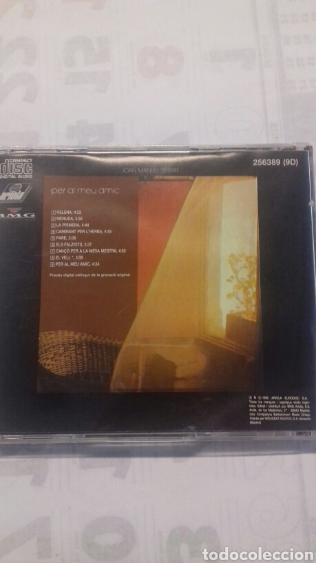 CDs de m&uacute;sica: Joan Manuel Serrat. Per al meu amic - Foto 2