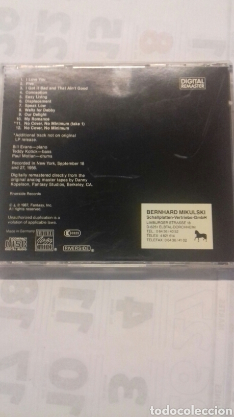 CDs de m&uacute;sica: Bill Evans. New Jazz Conceptions - Foto 2