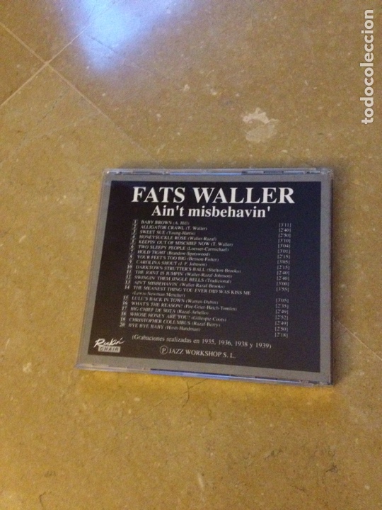 CDs de m&uacute;sica: Fats Waller. Aint misbehavin - Foto 3