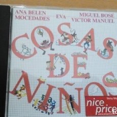 CDs de Música: COSAS DE NIÑOS CD ANA BELEN MOCEDADES MIGUEL BOSE SONY 1992. Lote 135463862