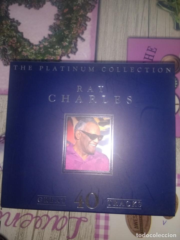 CDs de m&uacute;sica: 2 CD RAY CHARLES PLATINUM COLLECTION - Foto 1