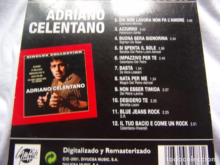 CDs de m&uacute;sica: ADRIANO CELENTANO -SINGLES COLLECTION- - Foto 2