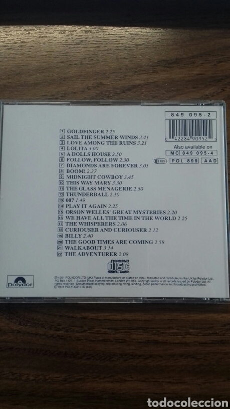 CDs de m&uacute;sica: John Barry. The Best Of - Foto 2