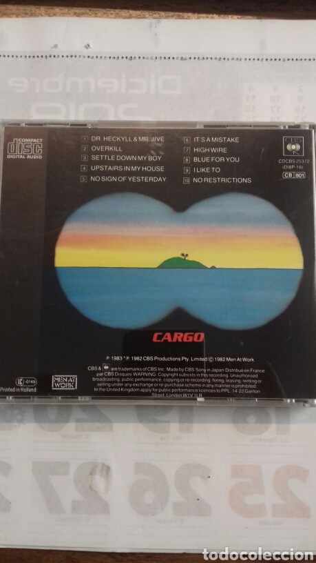 CDs de m&uacute;sica: Men at Work. Cargo - Foto 1