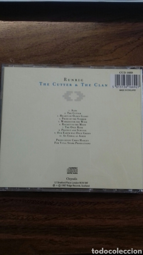 CDs de m&uacute;sica: Runrig. The Cutter & The Clan - Foto 2
