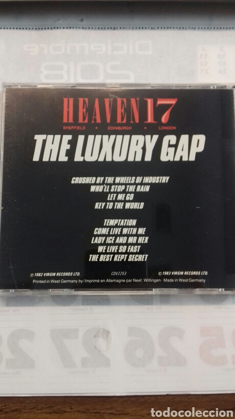 CDs de m&uacute;sica: Heven 17. The Luxury Gap - Foto 2