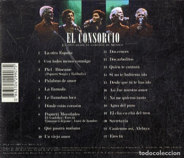 CDs de m&uacute;sica: EL CONSORCIO EN VIVO DESDE EL CORAZ&Oacute;N DE M&Eacute;XICO - Foto 2