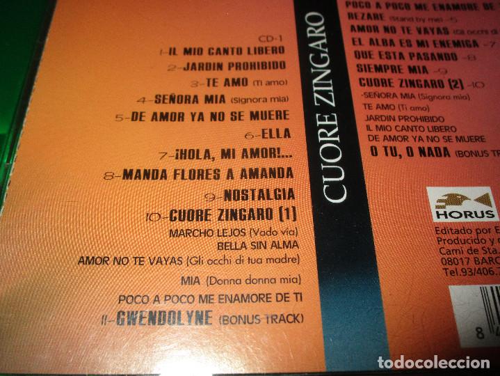 CDs de m&uacute;sica: JUNCO ( CUORE ZINGARO ) - 2 CD - HORUS - CORAZON GITANO - Foto 4